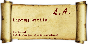 Liptay Attila névjegykártya