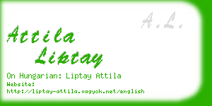 attila liptay business card